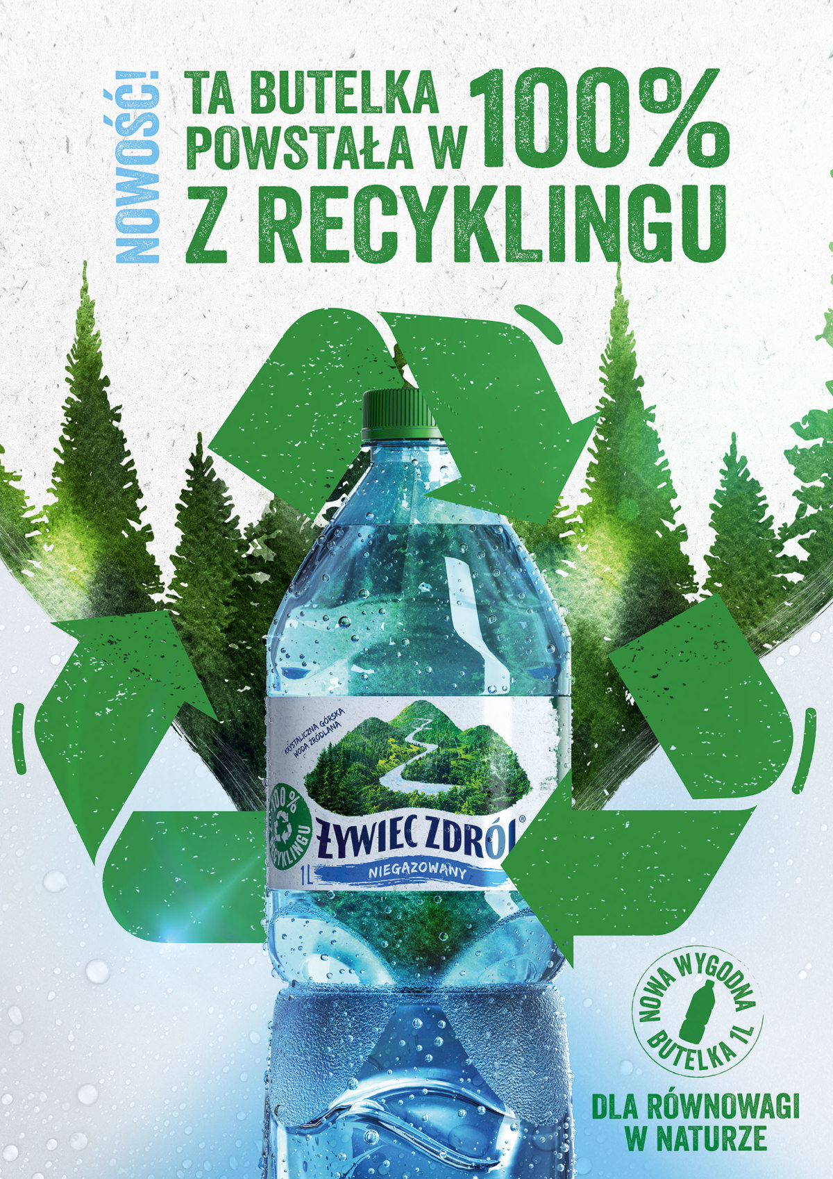 Butelka W Całości Z Recyklingu Od Żywiec Zdrój
