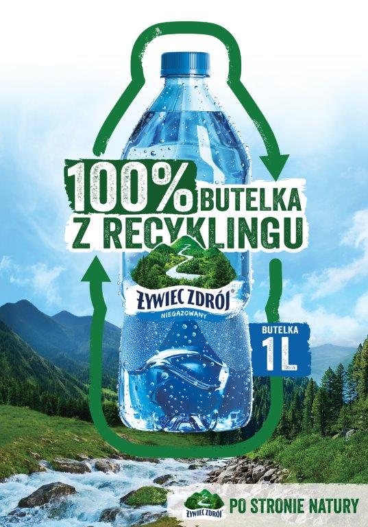 Woda Żywiec Zdrój 1L W Butelkach W 100% Z Recyklingu KV