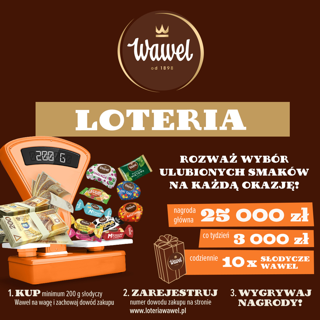 Ogólnopolska Loteria Słodyczy Na Wagę Marki Wawel!